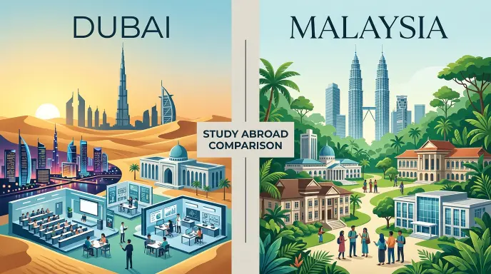 Dubai vs Malaysia study abroad which is better