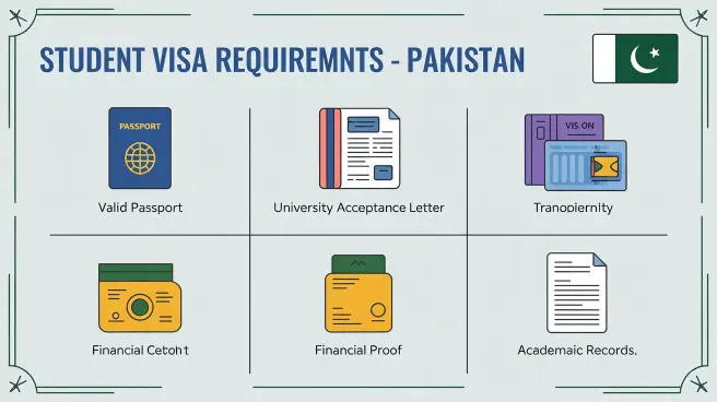 What documents are needed for student visa Pakistan