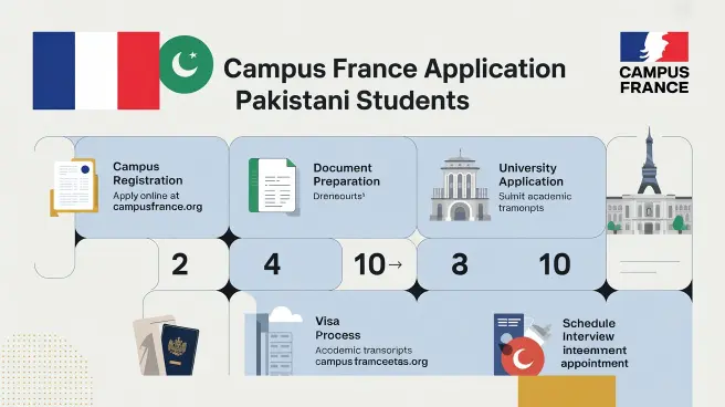 Campus France application process from Pakistan
