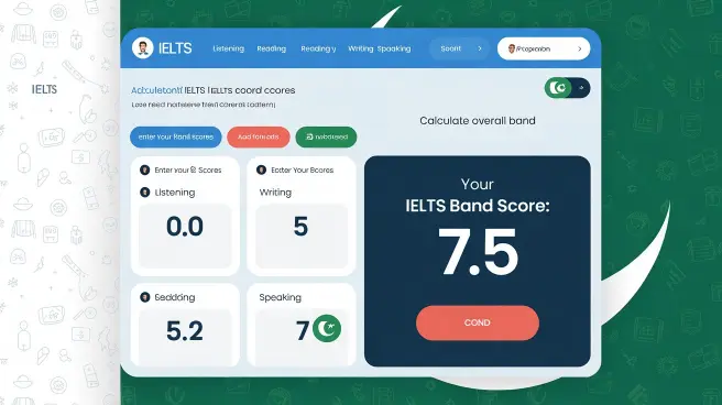 IELTS score calculator for Pakistani students