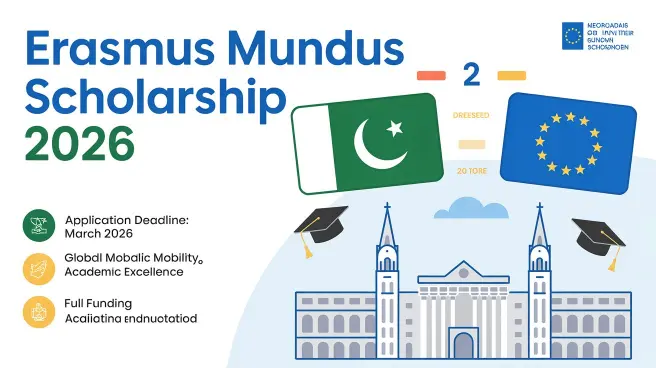 Erasmus Mundus scholarship 2026 for Pakistanis
