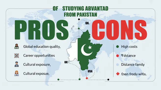 Pros and cons of studying abroad from Pakistan