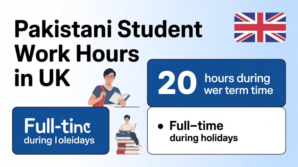 How many hours can Pakistani student work in UK