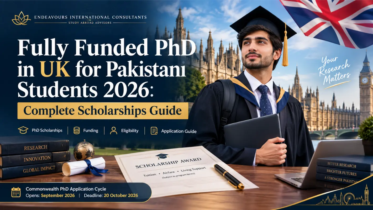Fully Funded PhD in UK for Pakistani Students