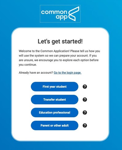 Setting Up Your Common App Account