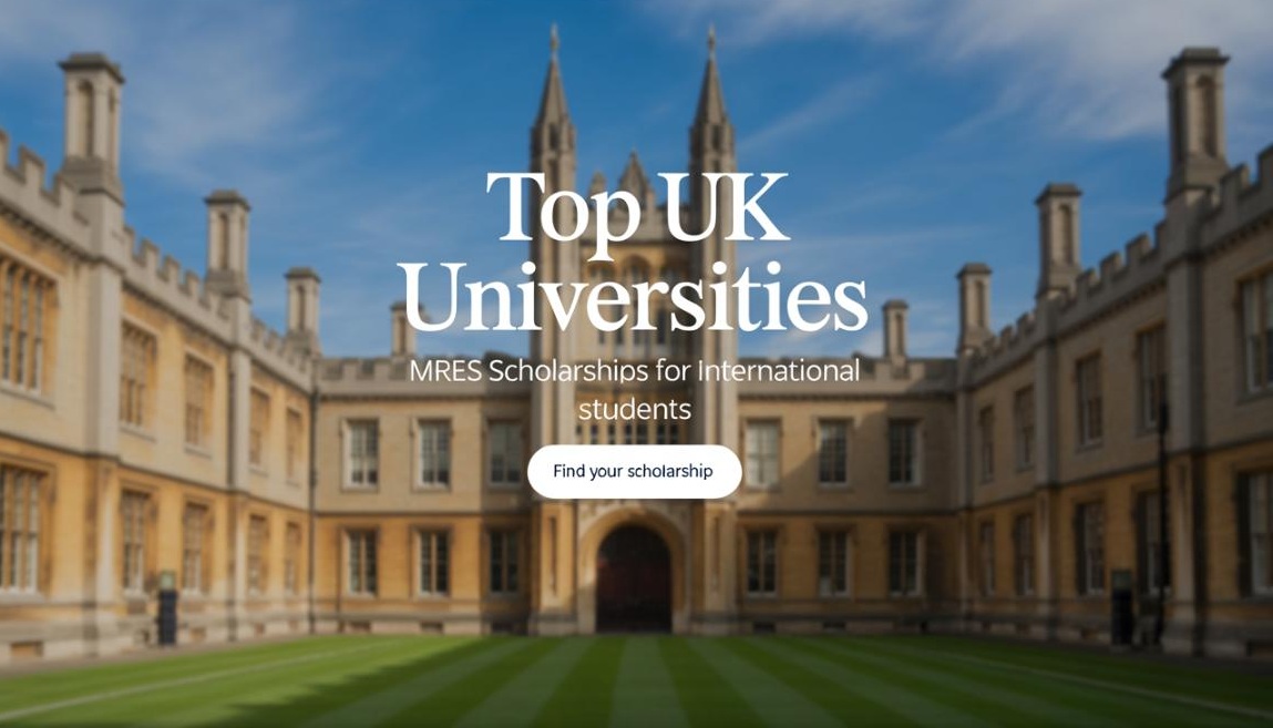 Top UK Universities Offering MRes Scholarships to International Students