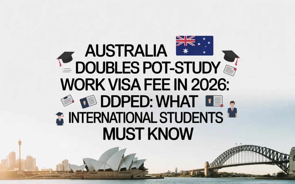 Australia Post-Study Work Visa Fee 2026 Increased in March