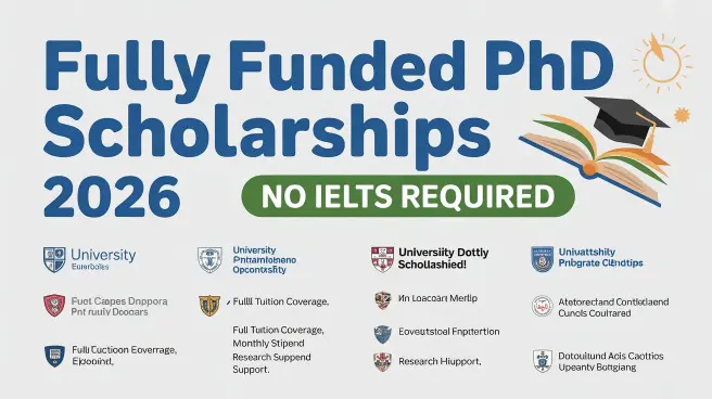 Fully funded PhD scholarships 2026 no IELTS