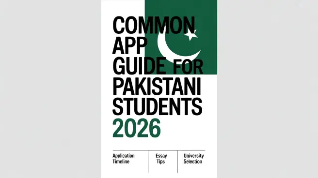 Common app guide for Pakistani students 2026